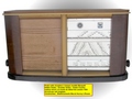 Radio annees 1950 Marquett cadran stations Miroir 189